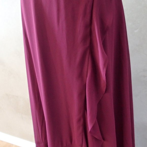 Lulu Burgundy Prom / Bridesmaid Dress Size Small - Picture 11 of 11